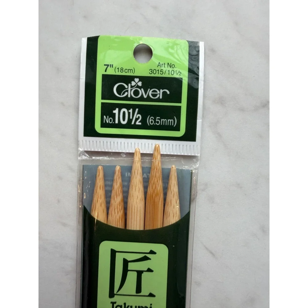 ChiaoGoo Knitter's Pride Clover Knitting DPN Needles Mixed Sizes Bamboo Lot of 3